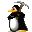 Tux minerando